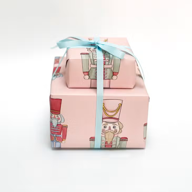 Pink Nutcracker Gift Wrap - Hollow Way Home