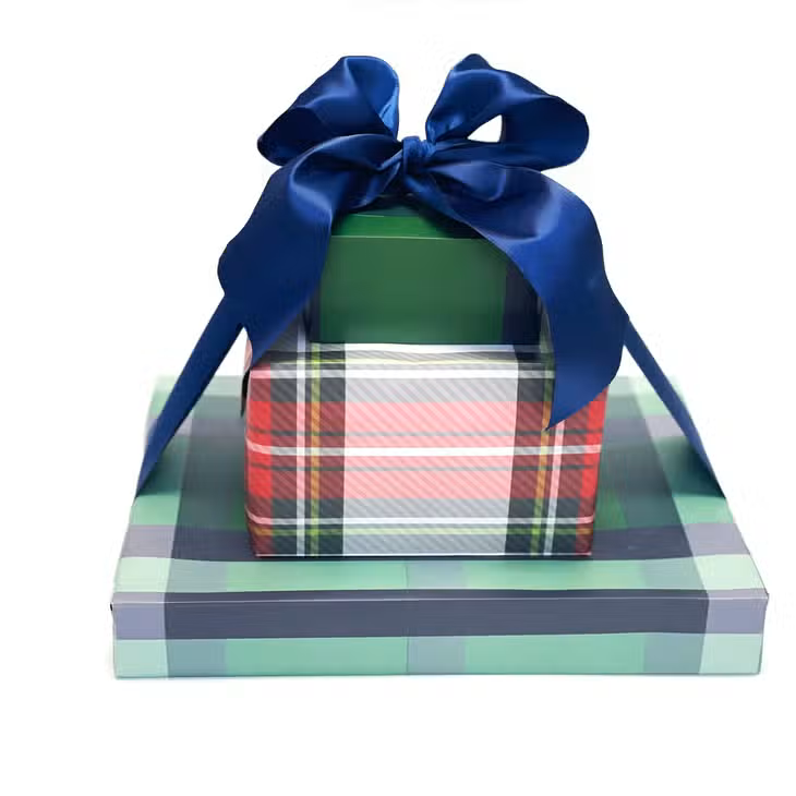Blue Tartan Gift Wrap - Hollow Way Home