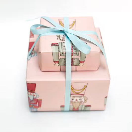 Pink Nutcracker Gift Wrap - Hollow Way Home