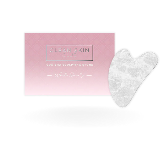 Clean Skin Club  White Quartz Gua Sha Sculpting Stone - Hollow Way Home