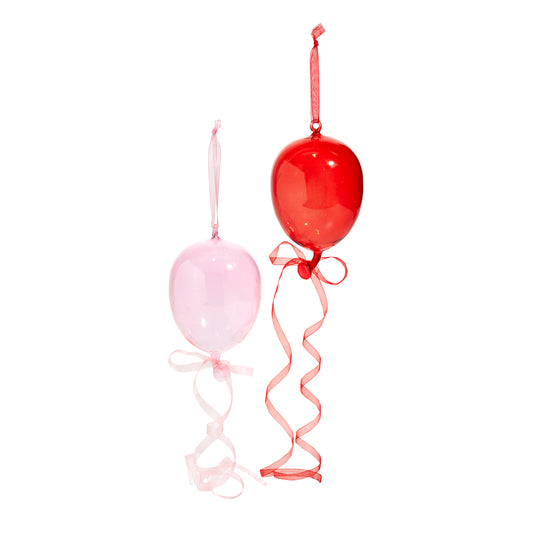 Raz Imports A Blushing Holiday 8" Balloon Ornament, Assortment of 2