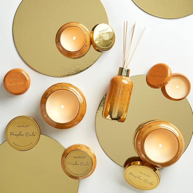 capri BLUE Pumpkin Dulce Glimmer Reed Diffuser