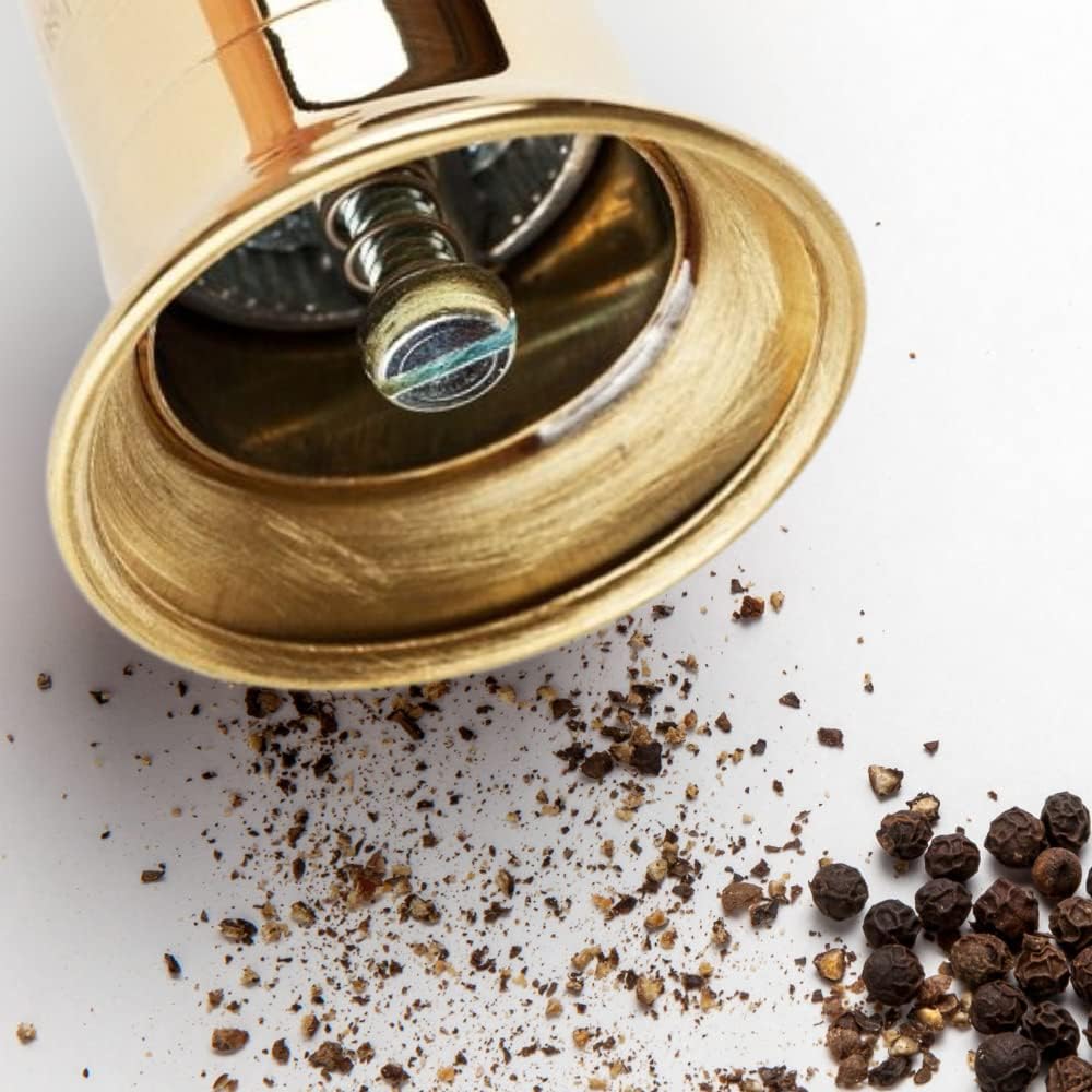 Alexander Home The Original Greek Pepper Mill Brass 10 Inch Tall - Hollow Way Home