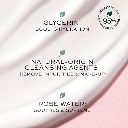 NUXE Very Rose Make-Up Removing Milk 6.8 - Vegan, Moisturizing & Comforting Cleanser for Face and Eyes, 6.8 oz - Hollow Way Home