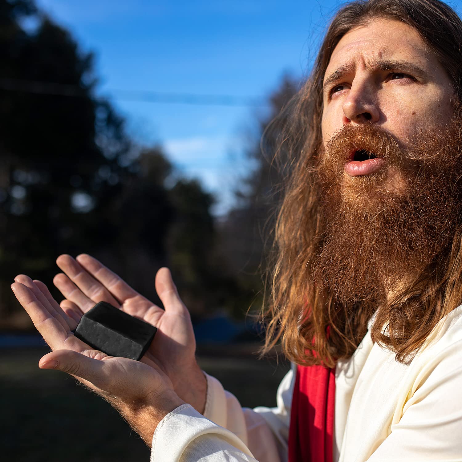 HAPPY NUTS Man Slab Natural Soap for Men 5oz (Naughty List) - Hollow Way Home