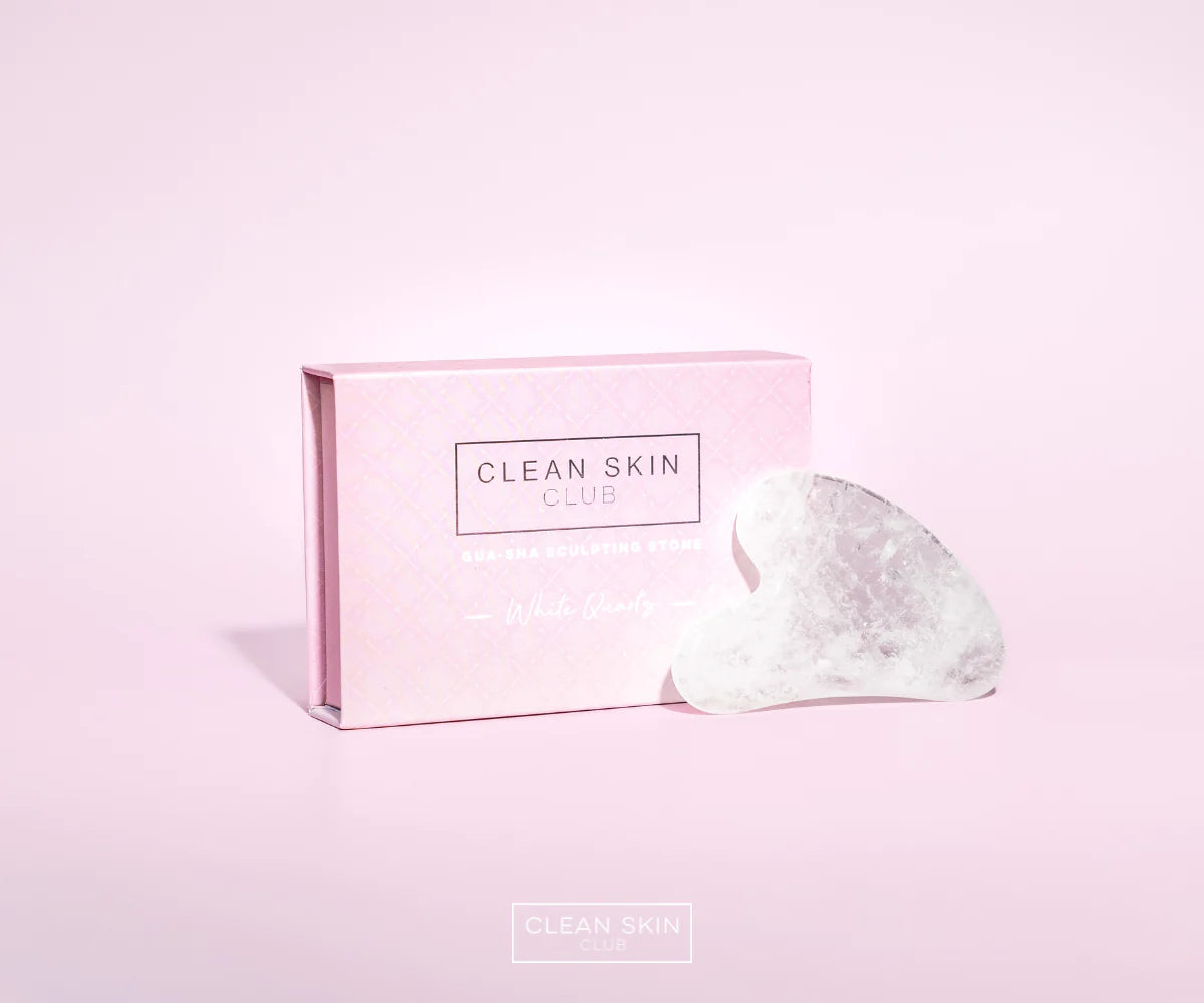 Clean Skin Club  White Quartz Gua Sha Sculpting Stone - Hollow Way Home