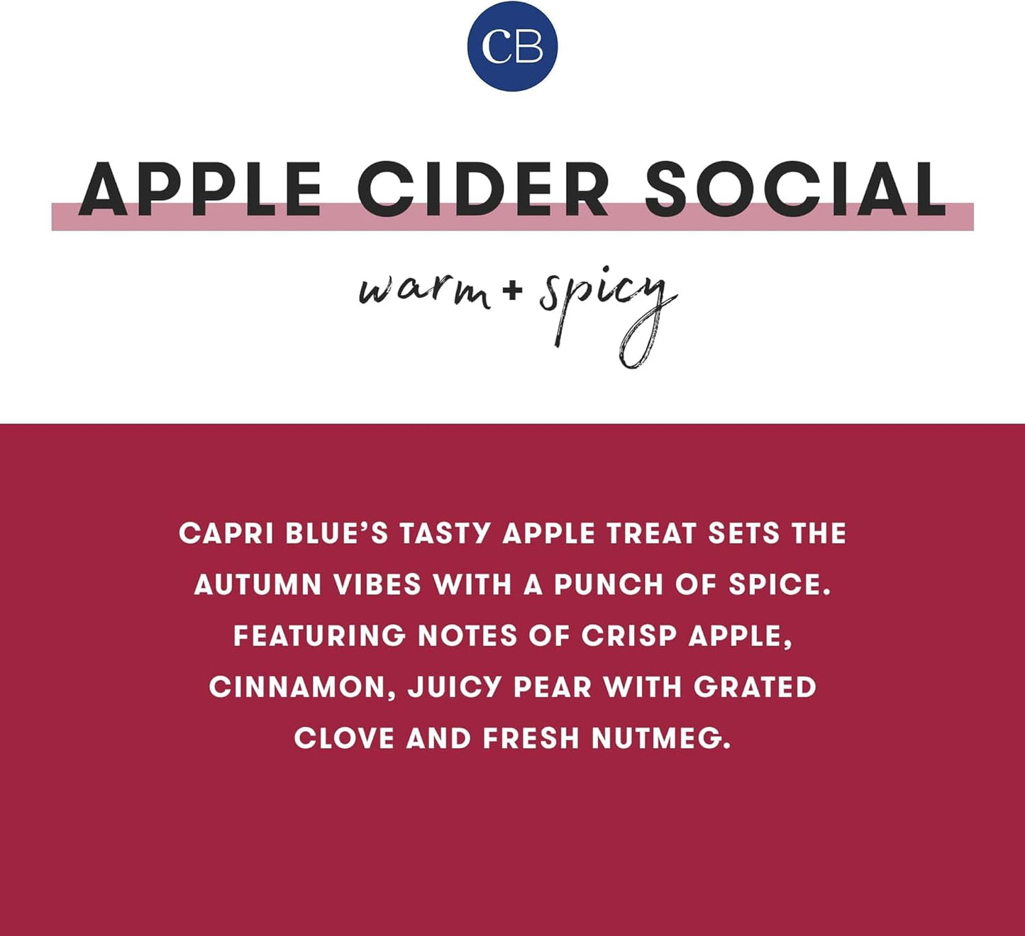 capri BLUE Apple Cider Social Glimmer Reed Diffuser