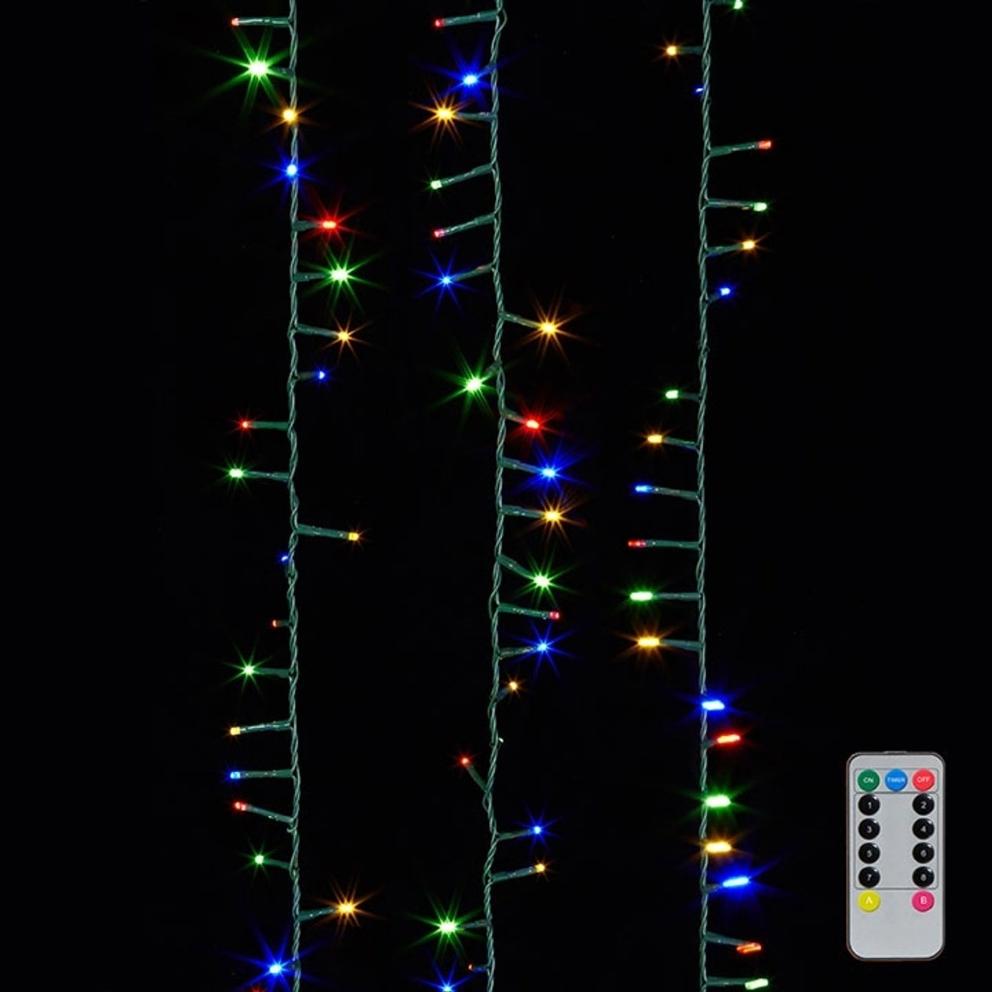 Raz Imports 73.8' Snake Multicolor Lights on Green Wire w/ Remote - Hollow Way Home