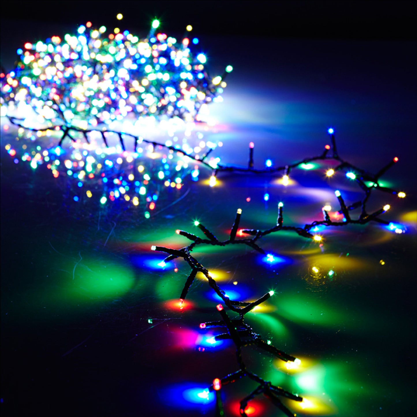 Raz Imports 73.8' Snake Multicolor Lights on Green Wire w/ Remote - Hollow Way Home