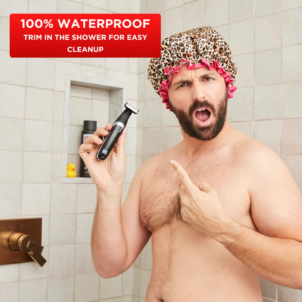 Happy Nuts The Ballber, Groin Hair Trimmer, Waterproof Rechargeable Electric Hair Shaver for Men - Hollow Way Home