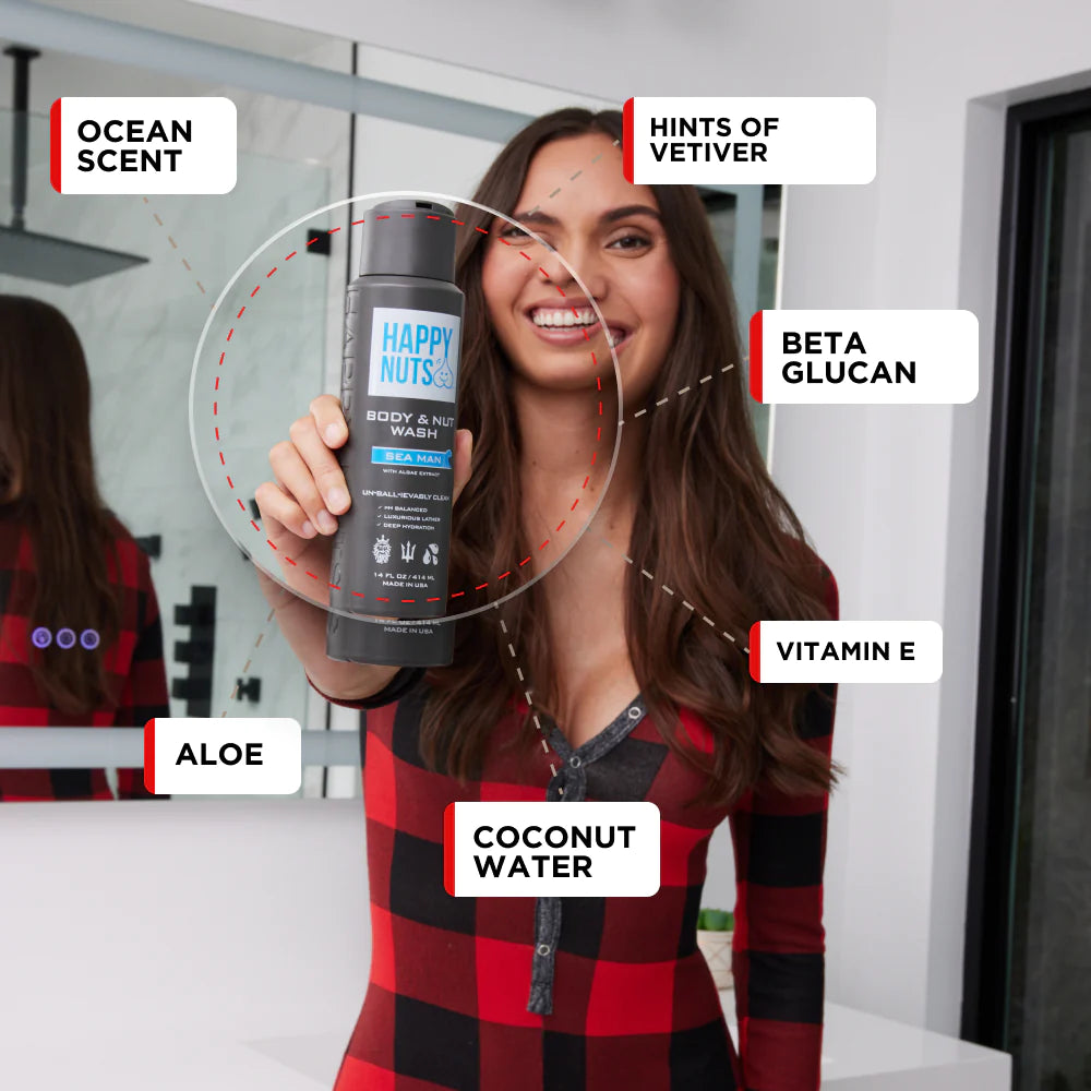 HAPPY NUTS SEA MAN BODY & NUT WASH - Hollow Way Home