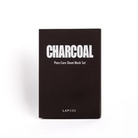 LAPCOS Charcoal Sheet Mask, Daily Face Mask with Salicylic Acid and Tea Tree Oil to Detoxify and Tighten Skin, Korean Beauty Favorite, 5-Pack - Hollow Way Home