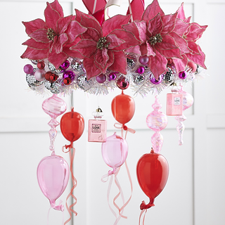 Raz Imports A Blushing Holiday 8" Balloon Ornament, Assortment of 2