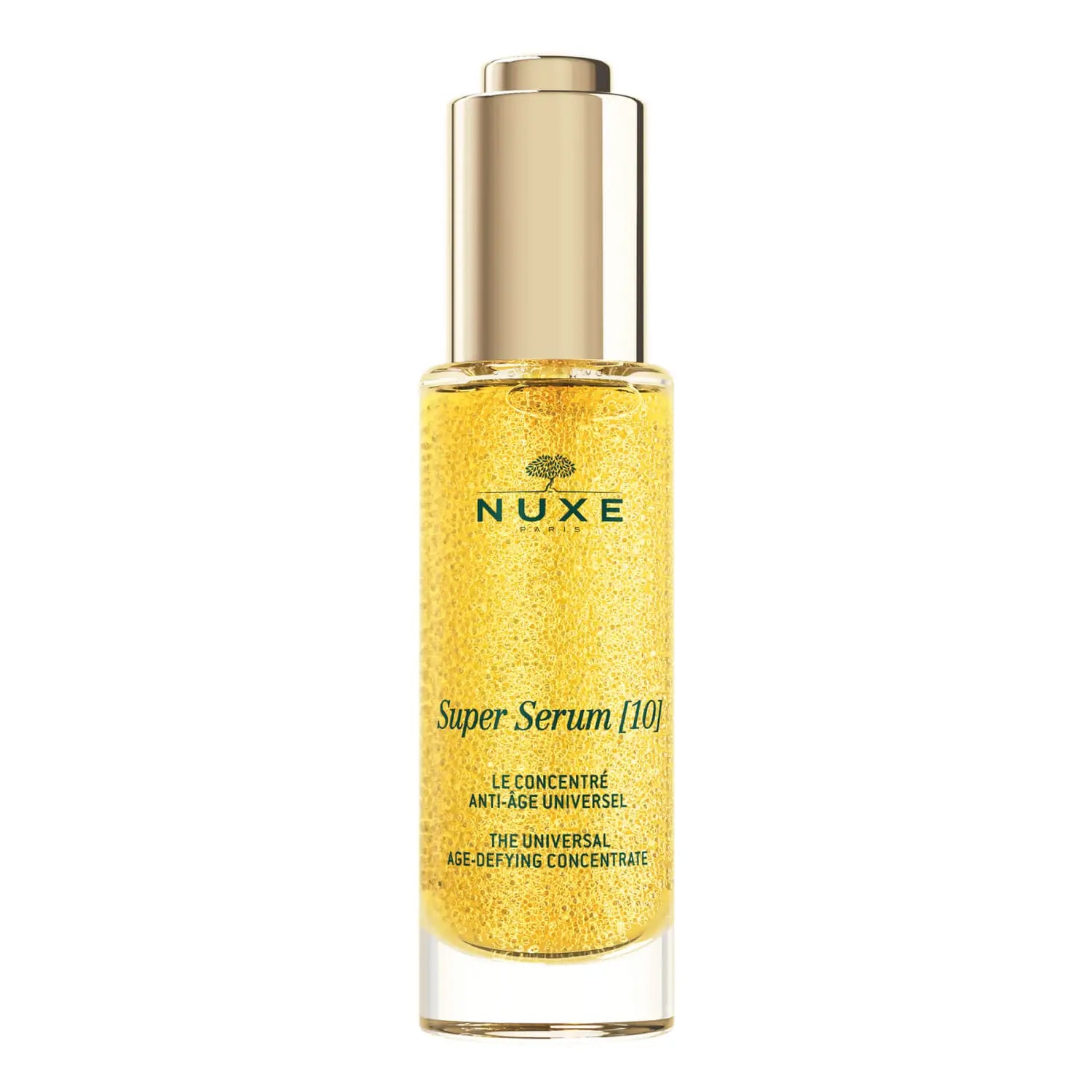 NUXE Super Serum [10] - Anti Aging Care with Hyaluronic Acid and Niacinamides. Correction of Wrinkles, Fine Lines, Firmness & Dark Spots, 1 Fl Oz - Hollow Way Home
