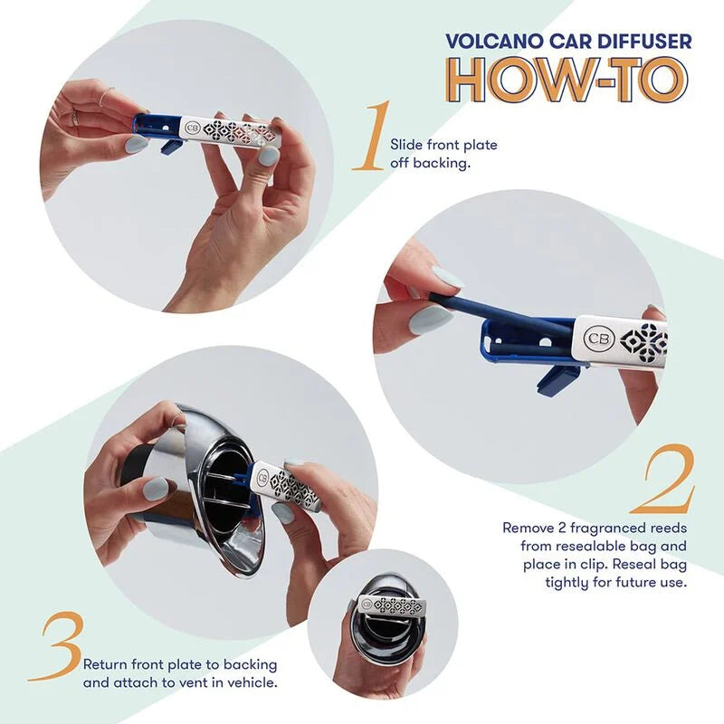 Volcano Car Diffuser + Refill - Hollow Way Home