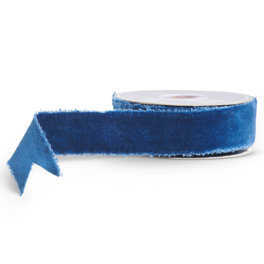 RAZ Imports 1.5" x 10 Yards Blue Velvet Ribbon