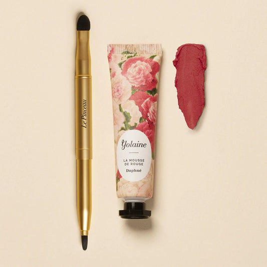 Yolaine Lip Mousse & Lip Brush in Daphne - Hollow Way Home