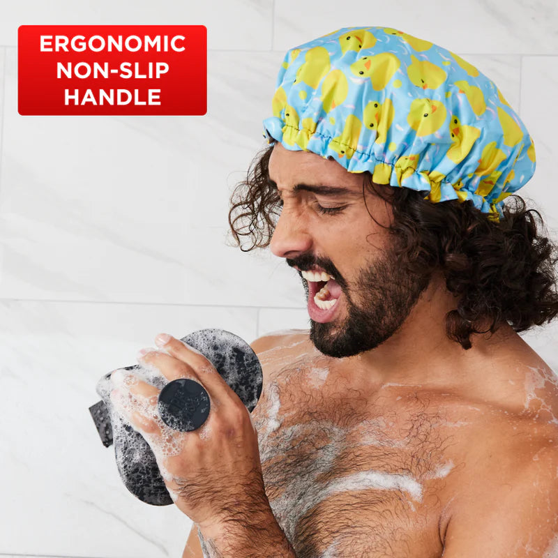 Happy Nuts Body and Nut Scrubber for Men - Perfect Shower Accessory for Exfoliating & Hygiene - Hollow Way Home