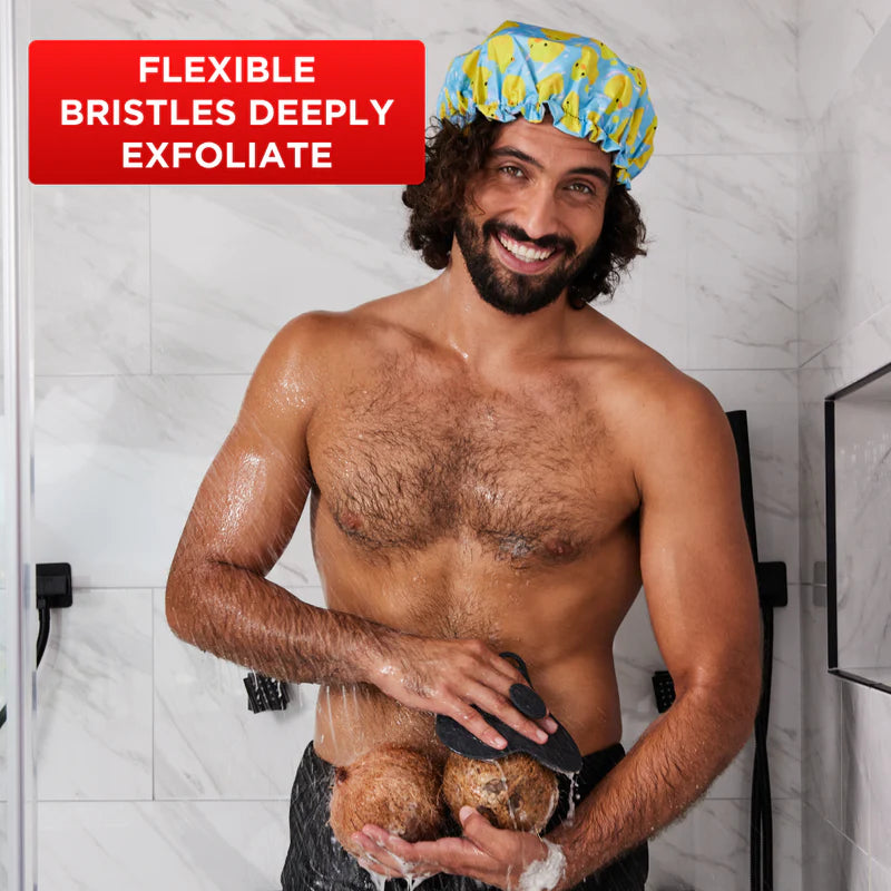 Happy Nuts Body and Nut Scrubber for Men - Perfect Shower Accessory for Exfoliating & Hygiene - Hollow Way Home